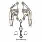Flowtech Small Block Chevy Turbo Headers - Natural Finish  - 11572FLT