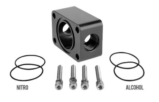 Aeromotive 11739 Distribution Block, Spur Gear Pump, 2x AN-08 - Distribution and Y Block Car Part People