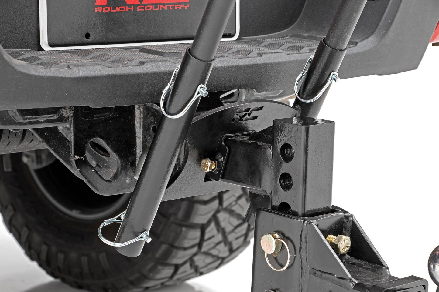 Flag Pole Holder; Dual; 2 Inch Hitch; w/ Flag Poles 117504