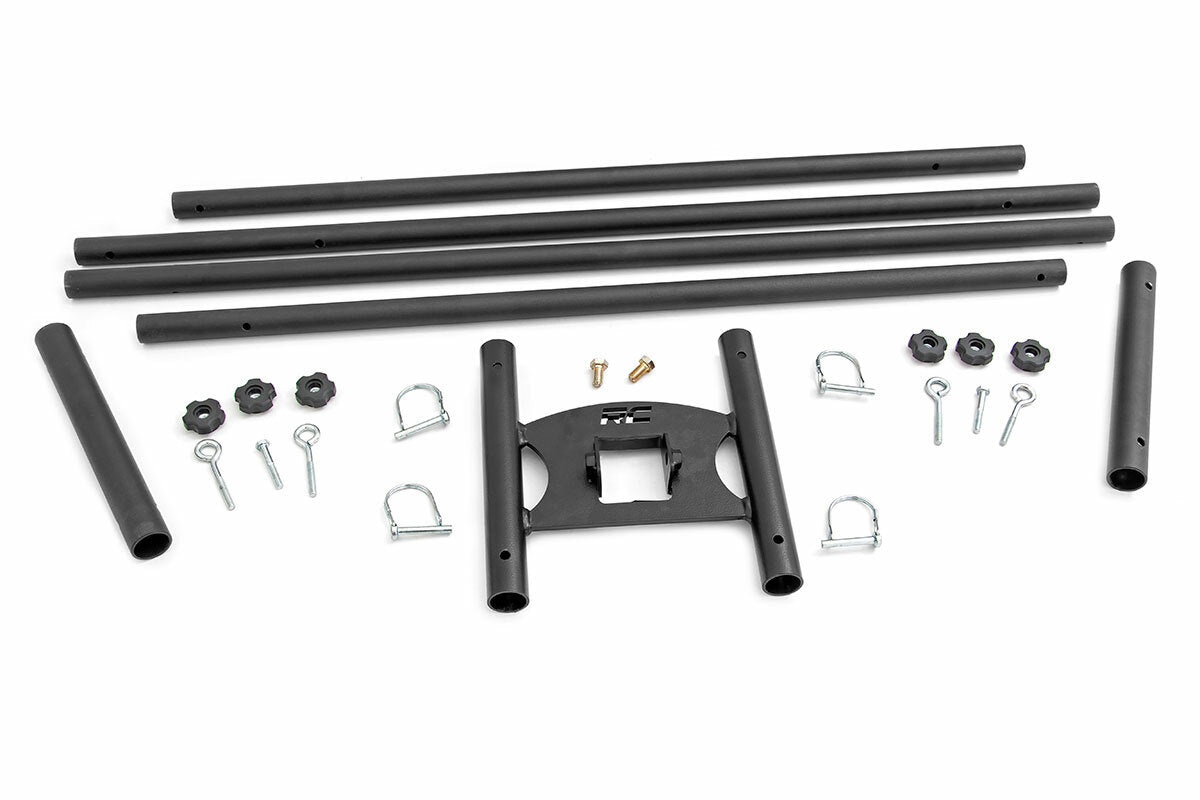 Flag Pole Holder; Dual; 2 Inch Hitch; w/ Flag Poles 117504