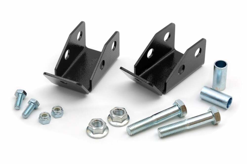 Fits Jeep Wrangler TJ (97-06) (04-06) Shock Relocation Brackets; Rear; 1185