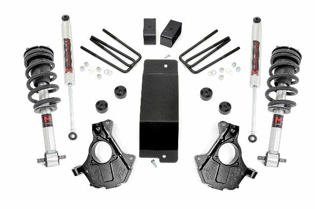 Fits Chevy/GMC 1500 (07-13) 3.5 Inch Lift Kit; Cast Steel LCA; M1 Strut; 11940