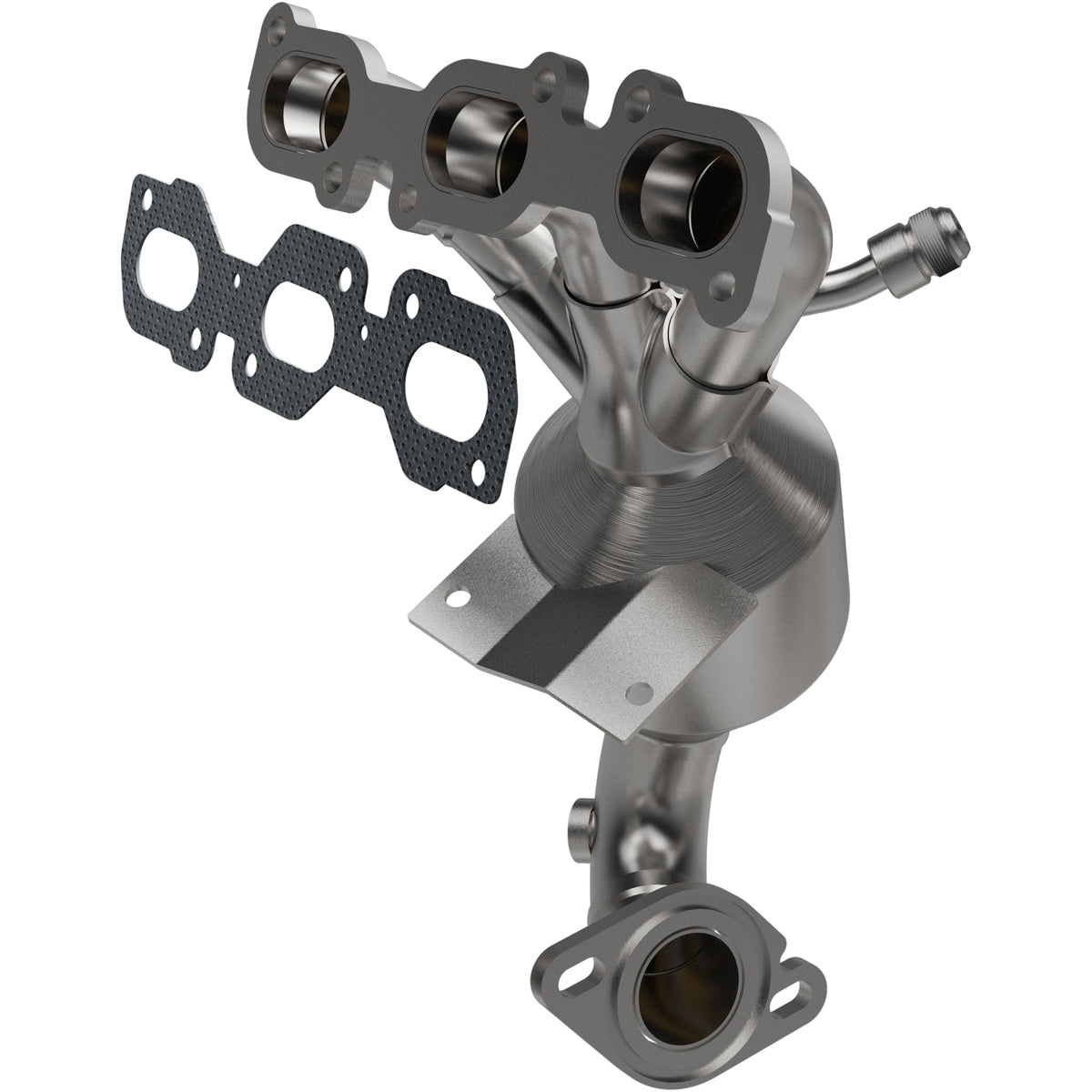 Catalytic Converter with Integrated Exhaust Manifold for HM Grade Federal / EPA Compliant Direct-Fit Manifold Catalytic