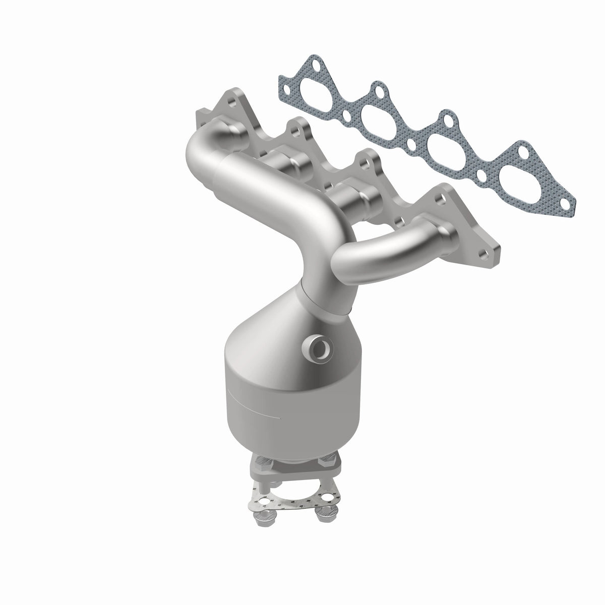 Catalytic Converter with Integrated Exhaust Manifold for HM Grade Federal / EPA Compliant Direct-Fit Manifold Catalytic