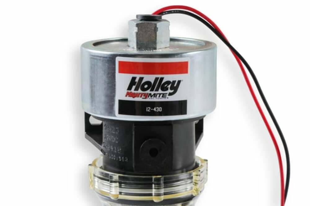 33 Gph Holley Mighty Mite Electric Fuel Pump, 9-11.5 Psi 12-430