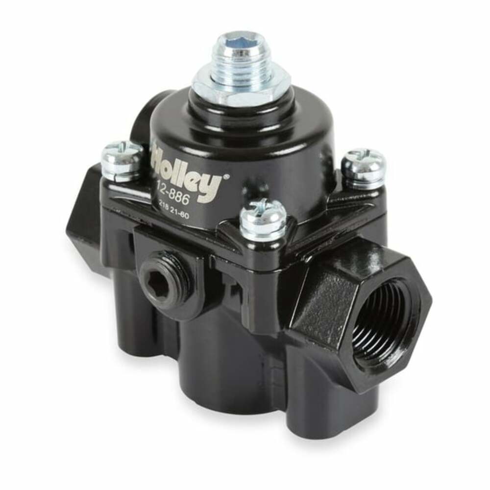 Die Cast Efi Bypass Fuel Pressure Regulator 15-60 Psi W/Fittings&Gauge-12-886KIT