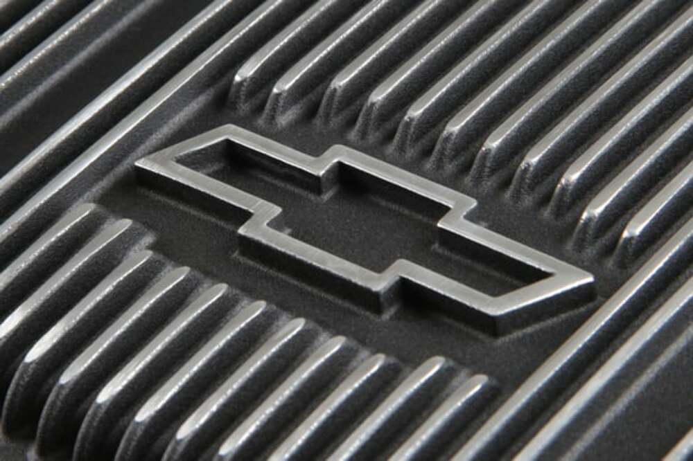 Vintage Series GM Licensed Air Cleaner - Satin Black Machined - 120-173