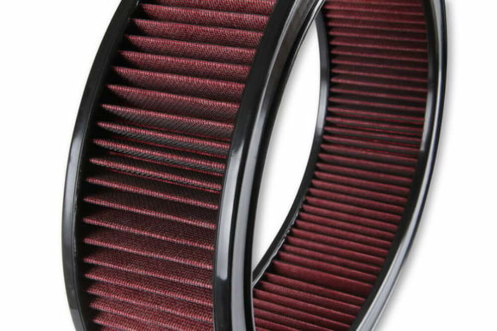 Vintage Series GM Licensed Air Cleaner - Satin Black Machined - 120-173