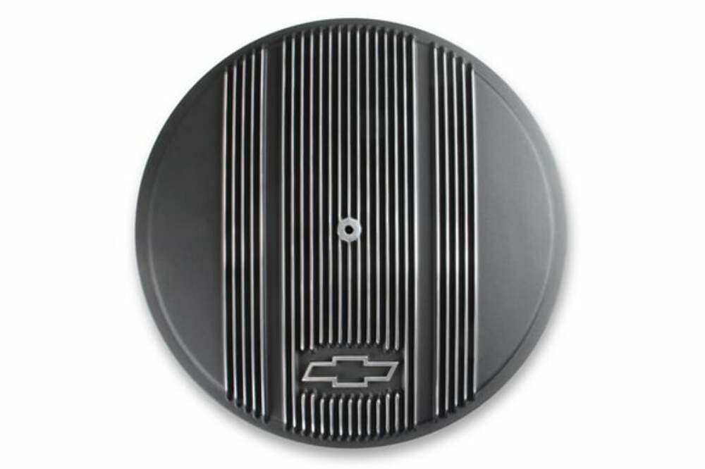 Vintage Series GM Licensed Air Cleaner - Satin Black Machined - 120-173