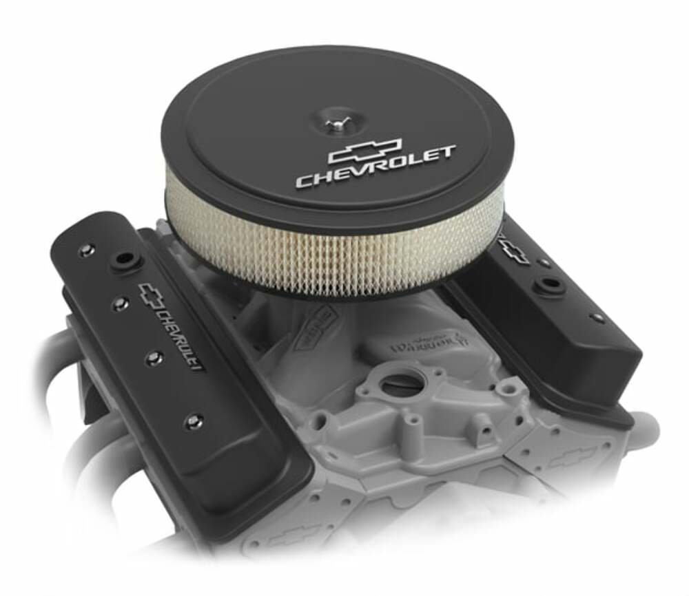 14" x 3" Air Cleaner Kit w/ Paper Filter-GM "Bowtie" & "Chevrolet" Logo 120-212