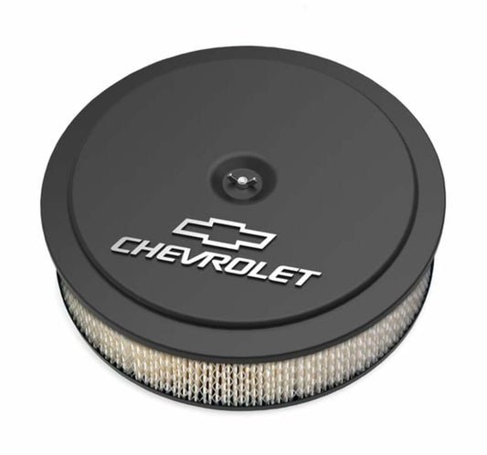 14" x 3" Air Cleaner Kit w/ Paper Filter-GM "Bowtie" & "Chevrolet" Logo 120-212