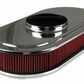 Holley Vintage Series Oval Air Cleaner - Natural Cast - 120-400