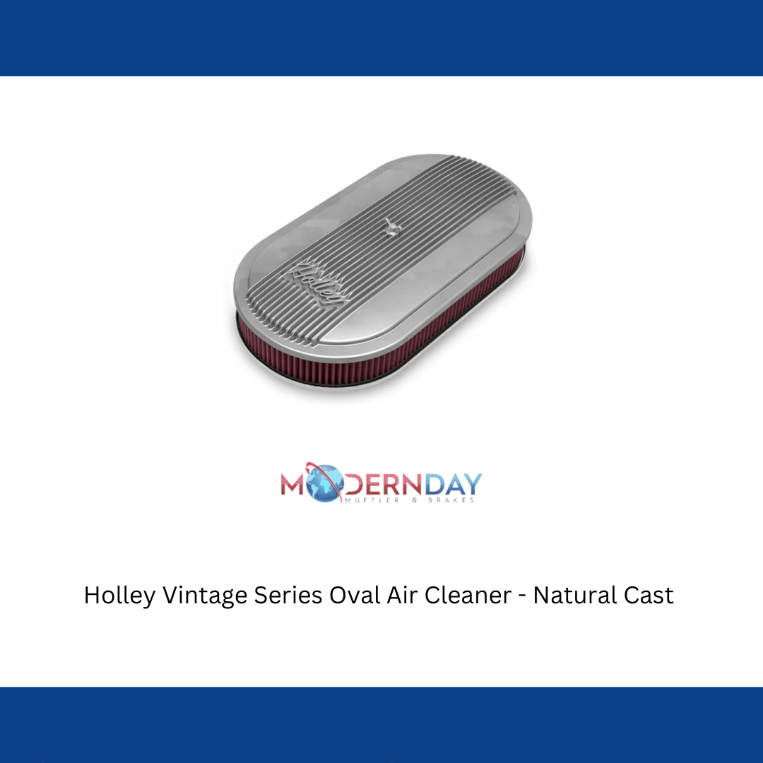 Holley Vintage Series Oval Air Cleaner - Natural Cast - 120-400
