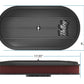 Holley Vintage Series Oval Air Cleaner - Satin Black Machined - 120-402