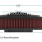 Holley Vintage Series Oval Air Cleaner - Satin Black Machined - 120-402