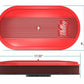 Holley Vintage Series Oval Air Cleaner - Gloss Red Machined - 120-404