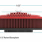 Holley Vintage Series Oval Air Cleaner - Gloss Red Machined - 120-404