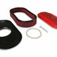 Holley Vintage Series Oval Air Cleaner - Gloss Red Machined - 120-404