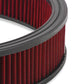 4150 Drop Base Air Cleaner Chrome w/3 Red Washable Gauze Filter - 120-4130