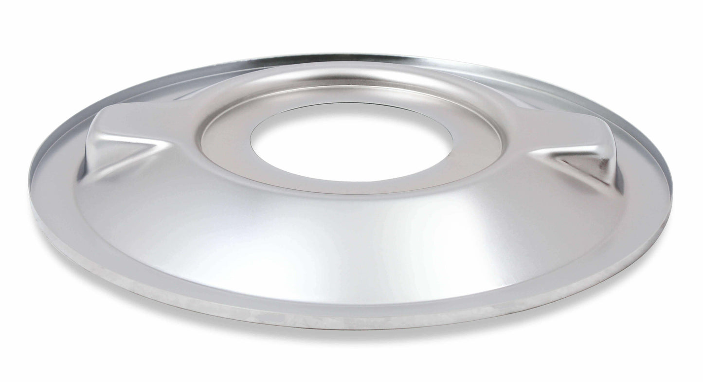 4150 Drop Base Air Cleaner Chrome w/3 Red Washable Gauze Filter - 120-4130