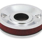 4150 Drop Base Air Cleaner Chrome w/3 Red Washable Gauze Filter - 120-4130