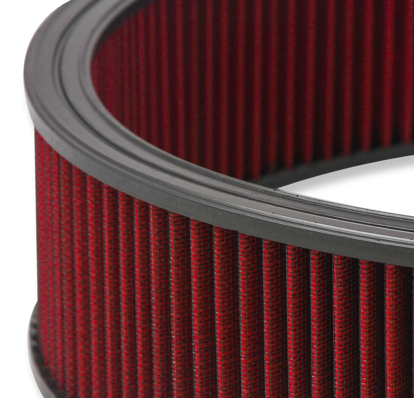 4150 Drop Base Air Cleaner Chrome w/4 Red Washable Gauze Filter - 120-4140