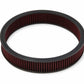 4500 drop base air cleaner chrome w/3 red washable gauze filter - 120-4530
