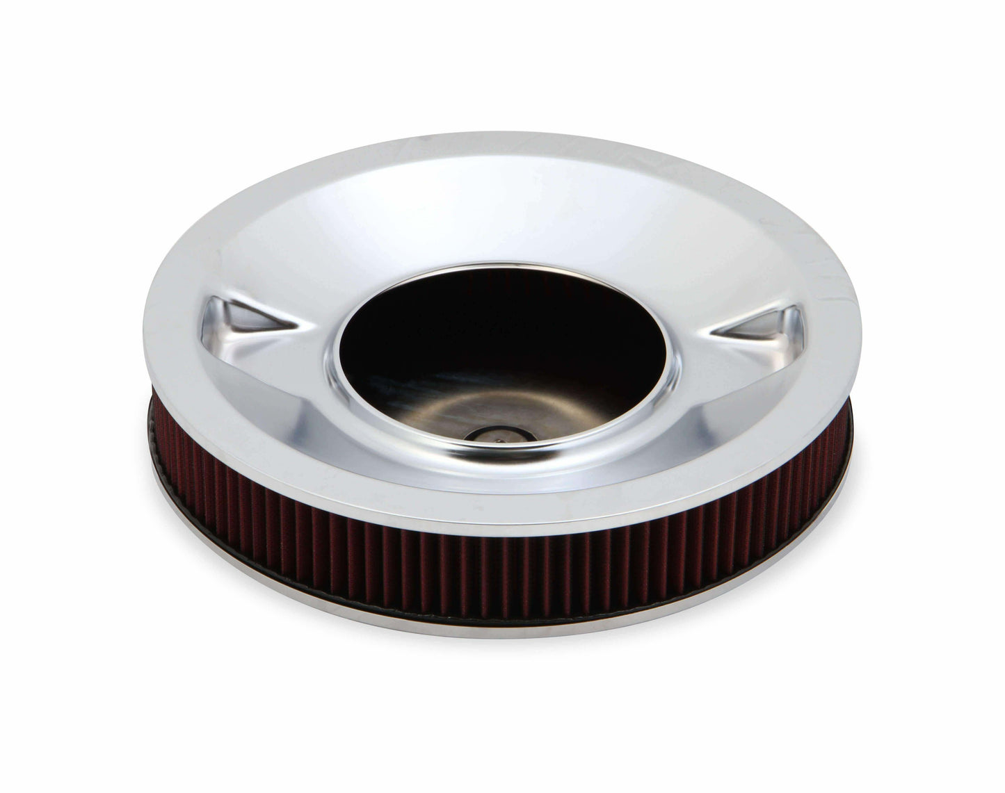 4500 drop base air cleaner chrome w/3 red washable gauze filter - 120-4530
