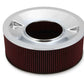 4500 Drop Base Air Cleaner Chrome w/6 Red Washable Gauze Filter - 120-4560