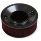 4500 Drop Base Air Cleaner Black w/6 Red Washable Gauze Filter - 120-4660