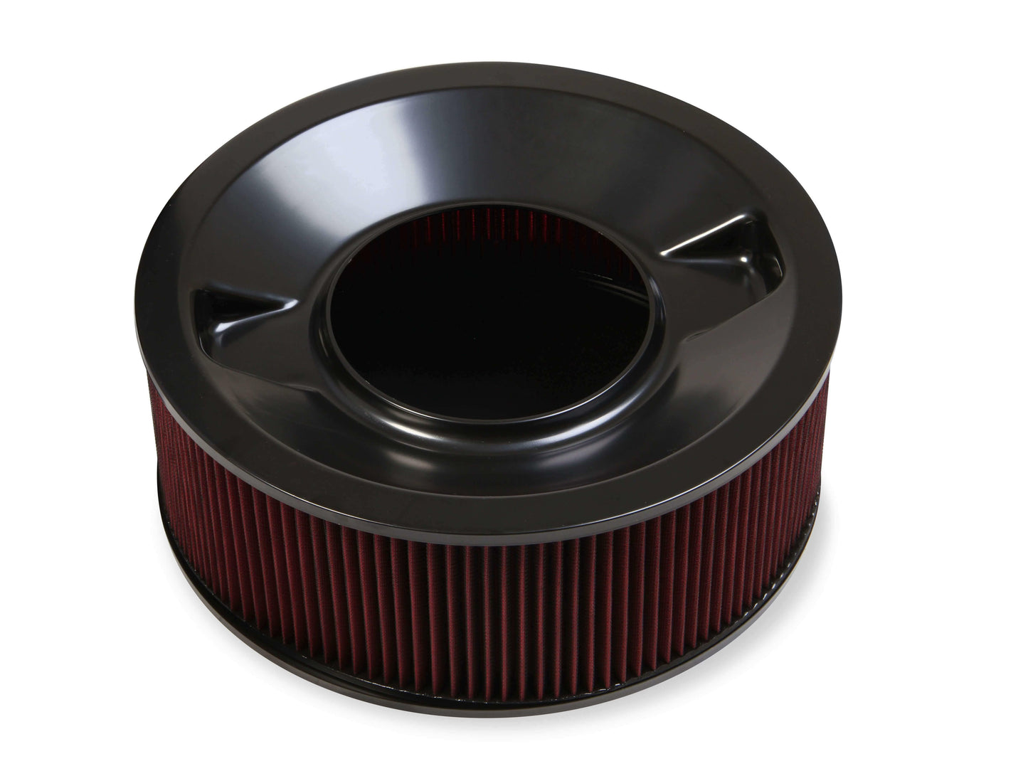 4500 Drop Base Air Cleaner Black w/6 Red Washable Gauze Filter - 120-4660