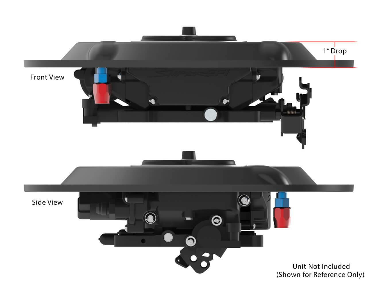 Sniper EFI Air Cleaner Drop Base - Black - 120-511