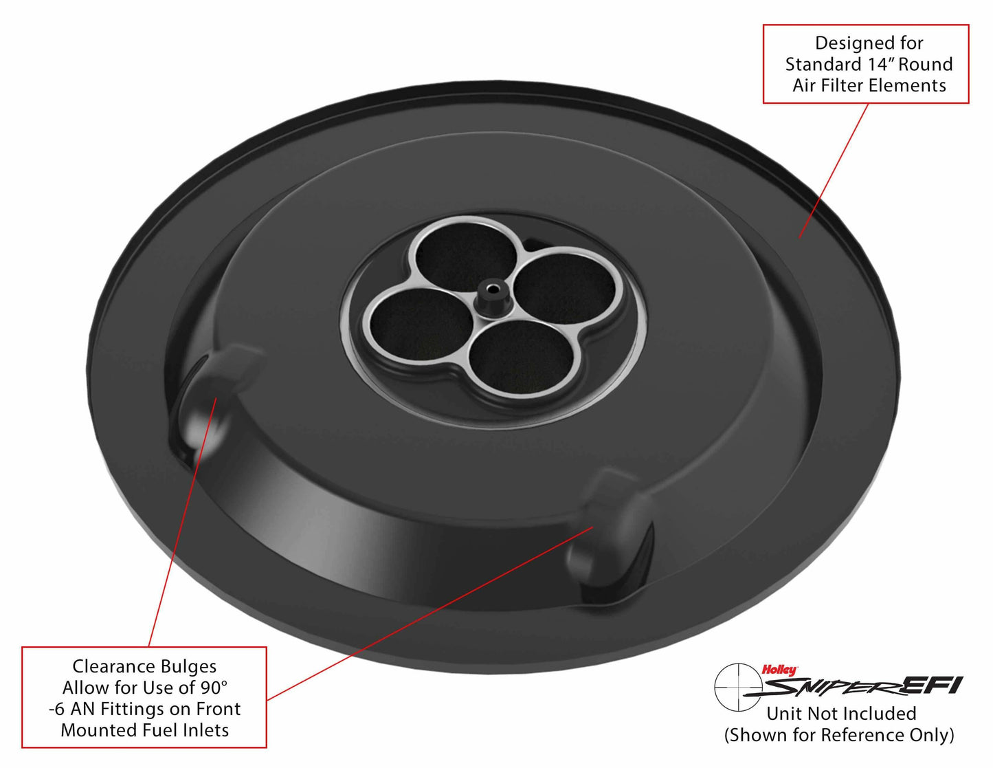 Sniper EFI Air Cleaner Drop Base - Black - 120-511