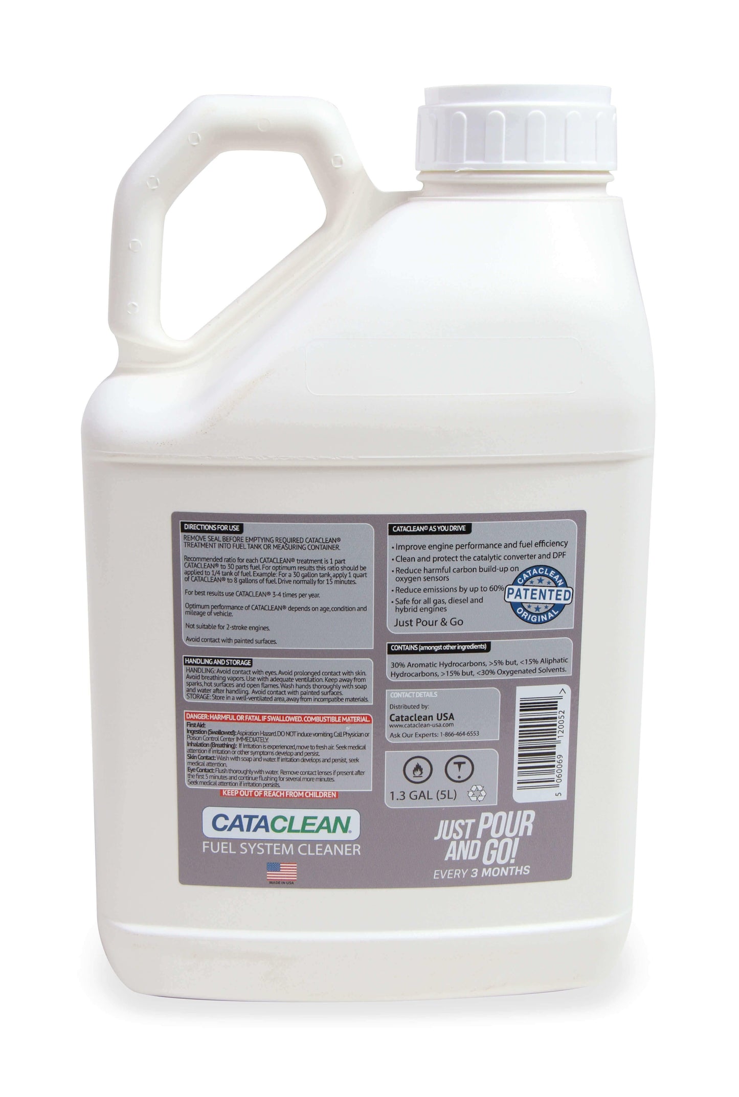 Cataclean - Fuel and Exhaust System Cleaner 5L. Truck/Fleet/Industrial 120009CAT