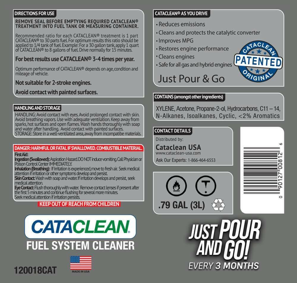 Cataclean - Fuel and Exhaust System Cleaner - Gasoline  3L. Bulk pkg - 120018CAT