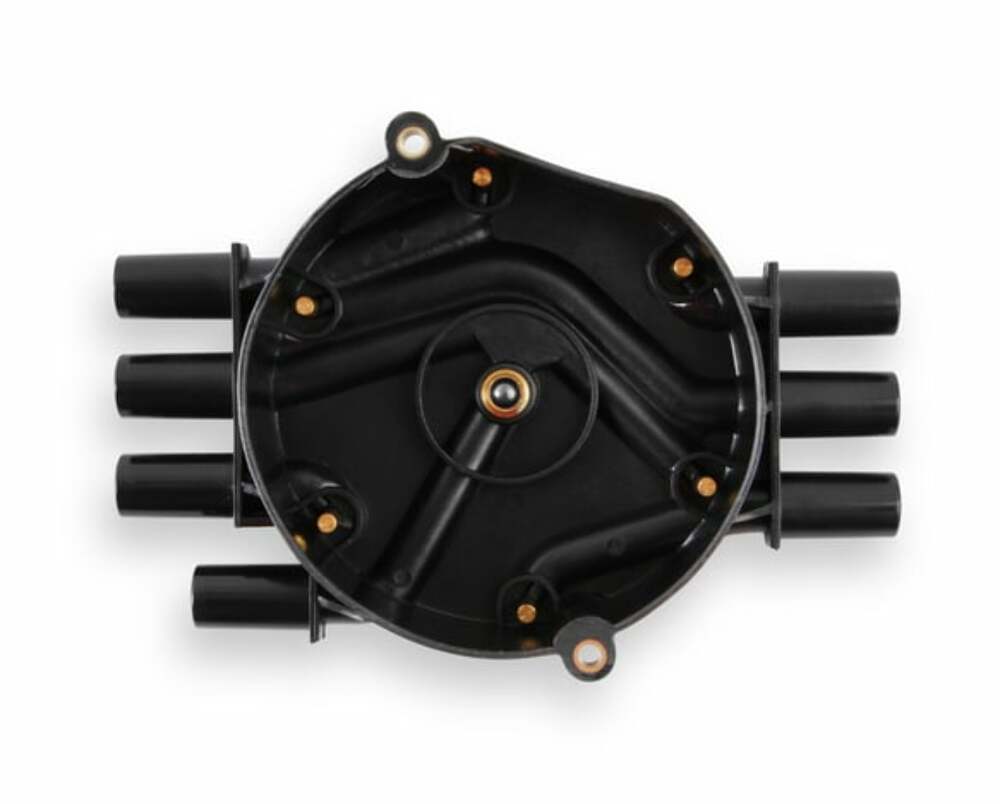 Distributor Cap - Chevy / GMC Vortec - V6 - Socket Style - Crab - Black - 120142
