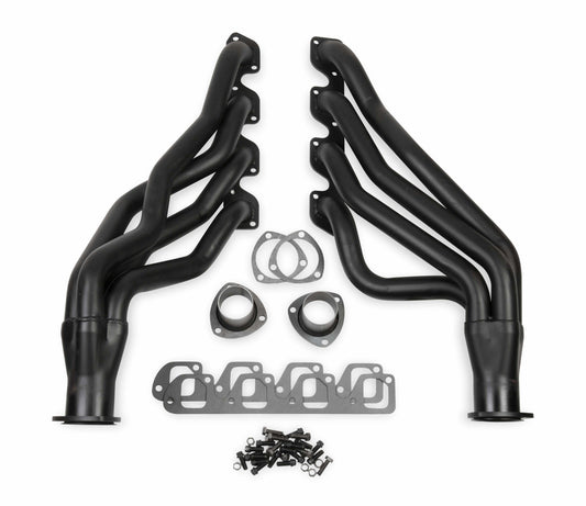 Long Tube Header for 1970-1973 Ford Mustang 351C-4V Black Paint 12118FLT Flowtech
