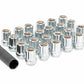 Lug Nut Set; M12x1.25; 24 Qty; Chrome; Open End 1212524CHOE