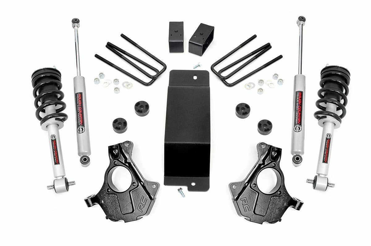 Fits Chevy/GMC 1500(14-18 &Classic) 3.5" Lift Alu/Stamp Steel LCA N3 Strut 12132