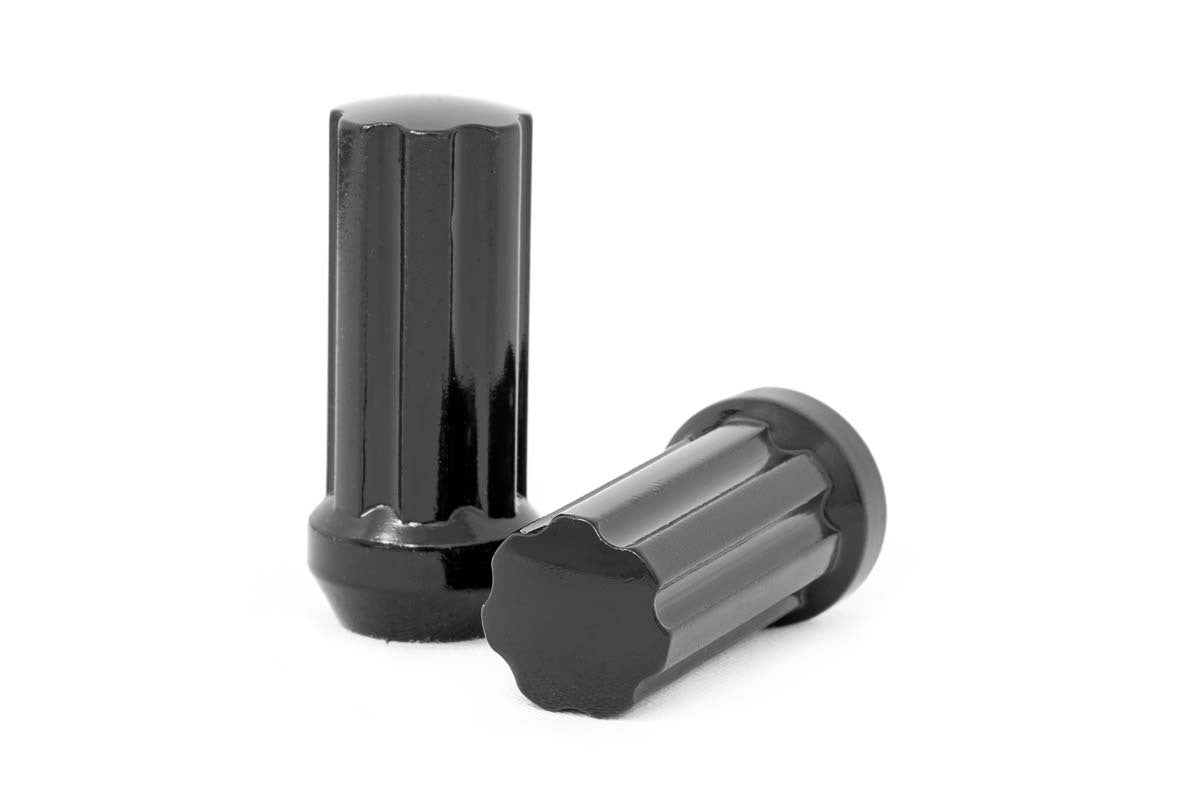 M12 x 1.5 Lug Nut Set of 24; Black 121524BLK