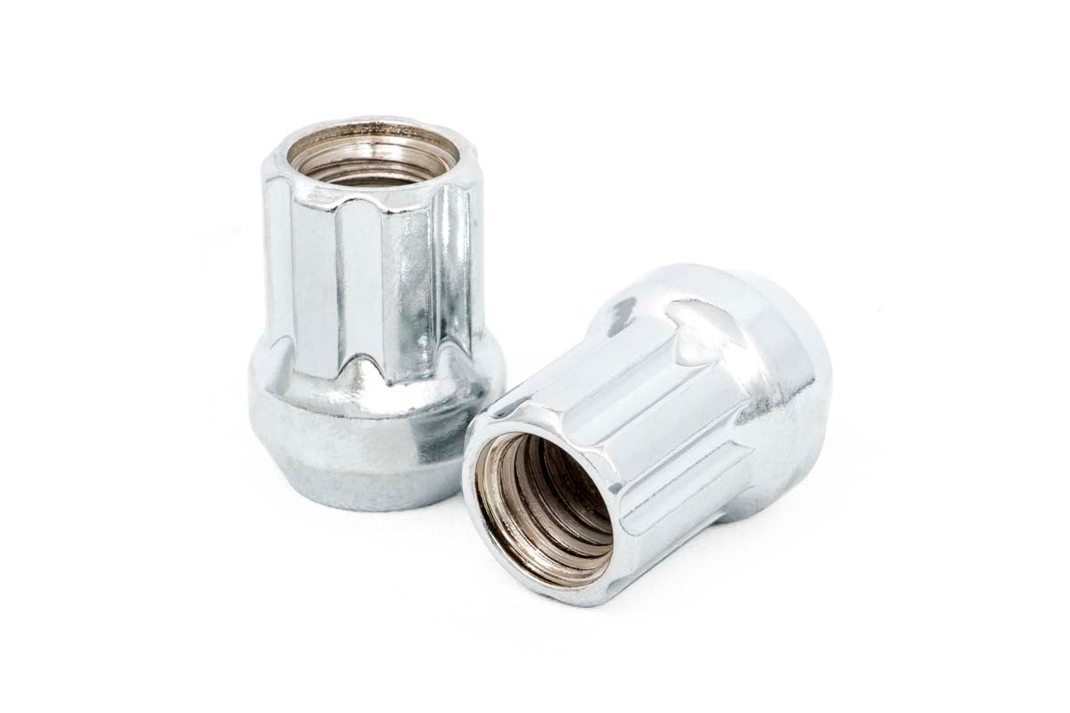 M12 x 1.5 Lug Nut Set of 24; Chrome; Open End 121524CHOE
