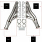 Flowtech Small Block Ford Turbo Headers - Natural 304 Stainless Steel  -12167FLT