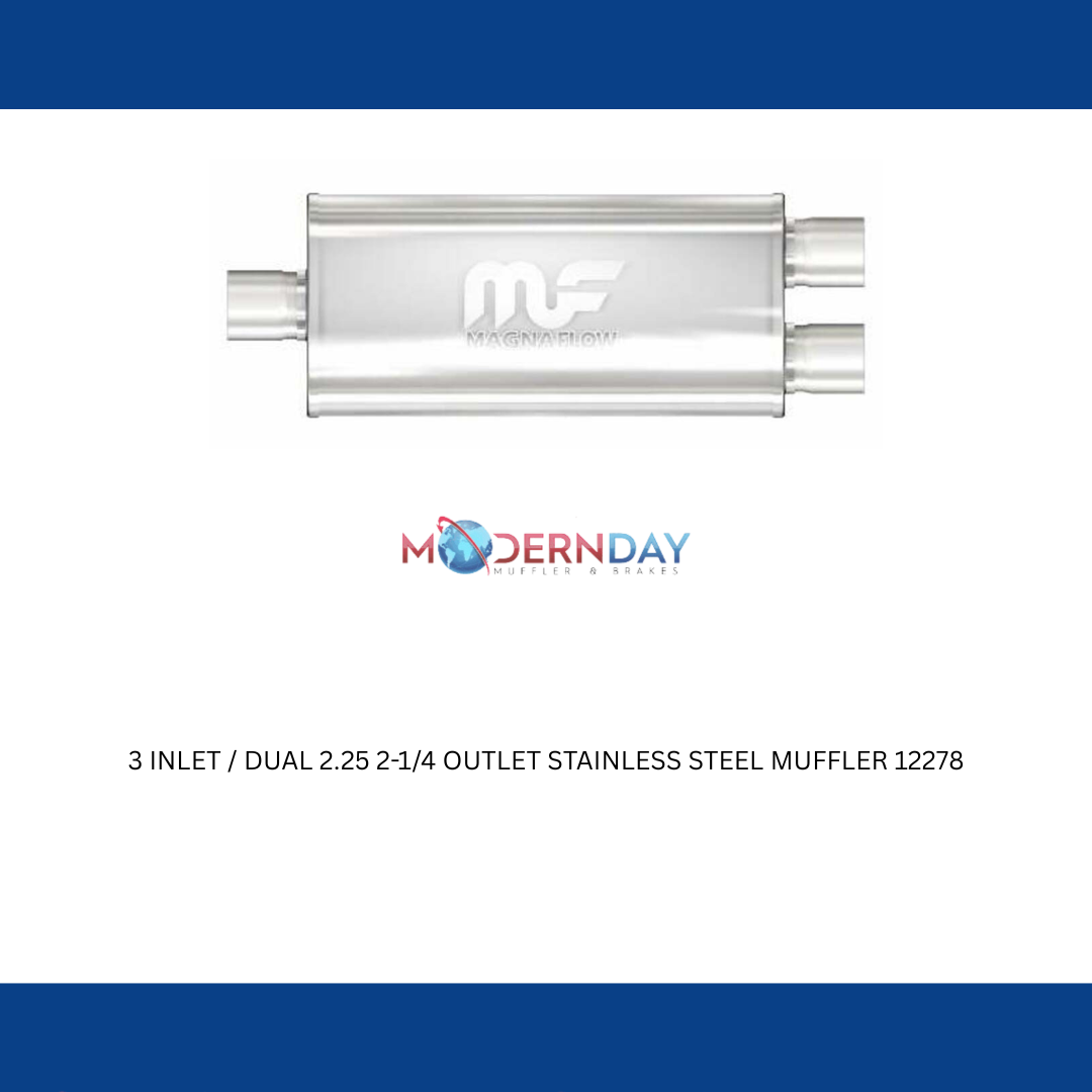 Exhaust Muffler for 5 X 8in. Oval Straight-Through Performance Exhaust Muffler MagnaFlow 12278