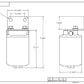 Fuel Filter High Flow Fuel System Universal Fit Aeromotive 12317-BGPL
