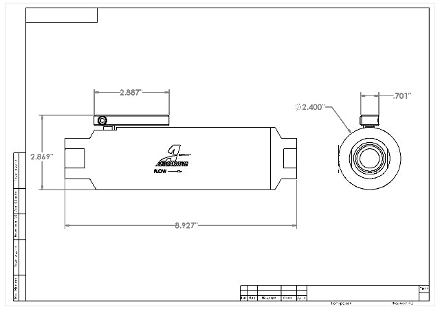 Fuel Filter High Flow Fuel System Universal Fit Aeromotive 12332-BGPL
