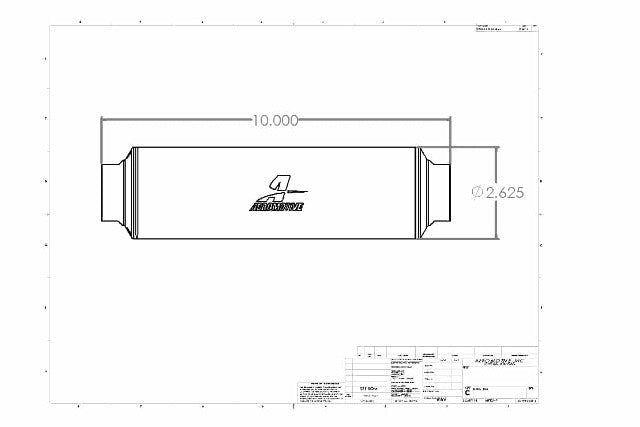 Fuel Filter High Flow Fuel System Universal Fit Aeromotive 12361-BGPL