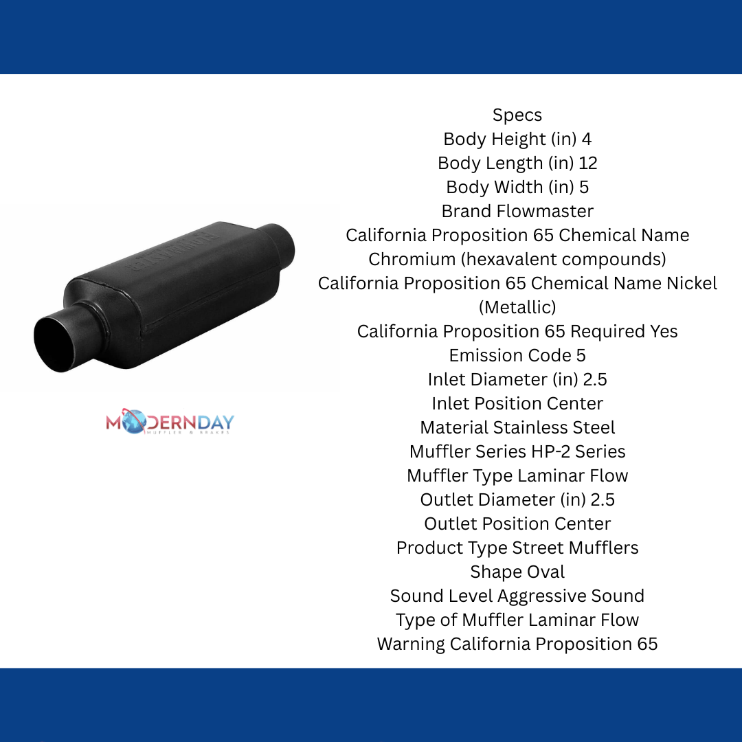 Flowmaster Super HP-2 Muffler 409SS 12512409