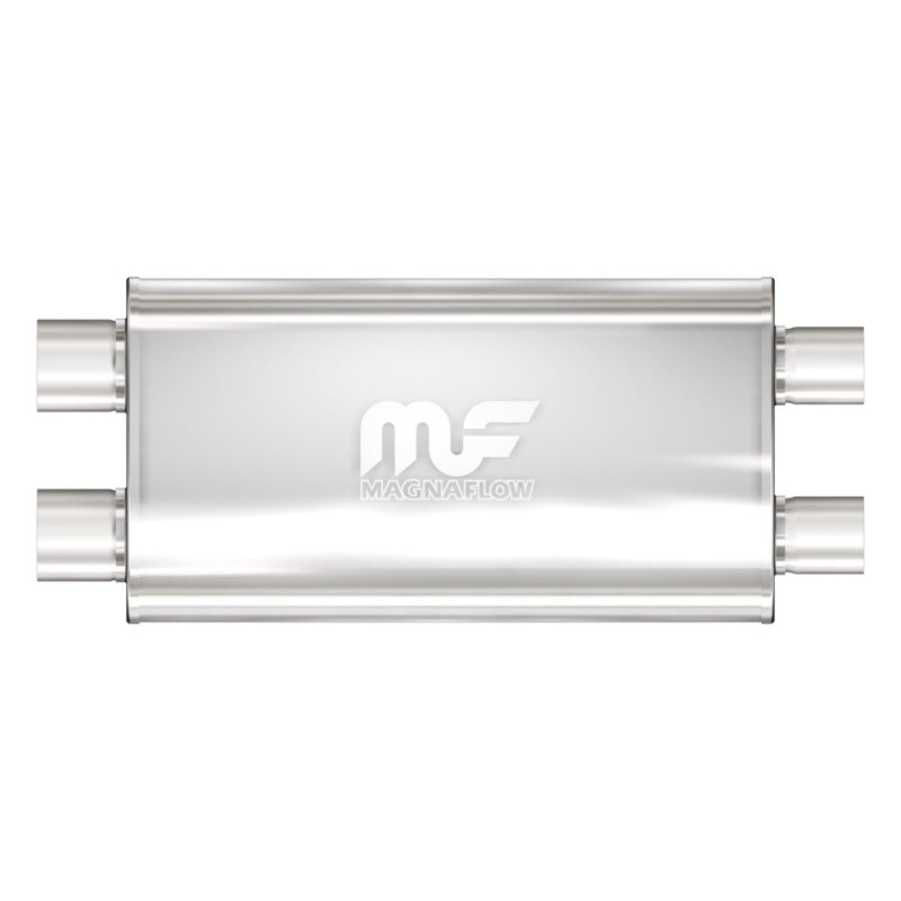 5x11 Oval Muffler, 3 Dual In/Out, 22 Body, 28 Length 12599 Magnaflow - Performance Mufflers Car Part People