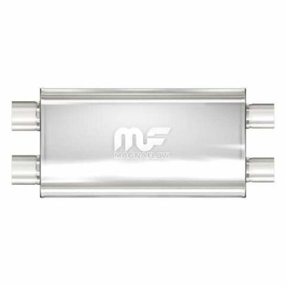5x11 Oval Muffler, 3 Dual In/Out, 22 Body, 28 Length 12599 Magnaflow - Performance Mufflers Car Part People