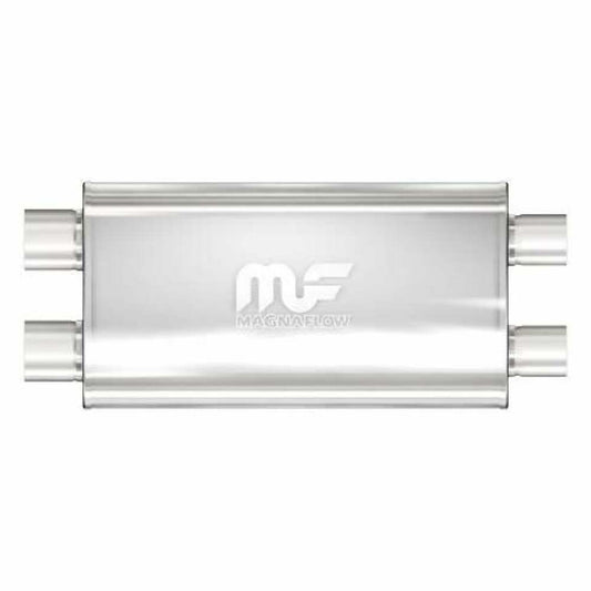 5x11 Oval Muffler, 3 Dual In/Out, 22 Body, 28 Length 12599 Magnaflow - Performance Mufflers Car Part People